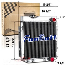 3 ROW ALUMINUM RADIATOR FOR 1963-65 FORD MUST...