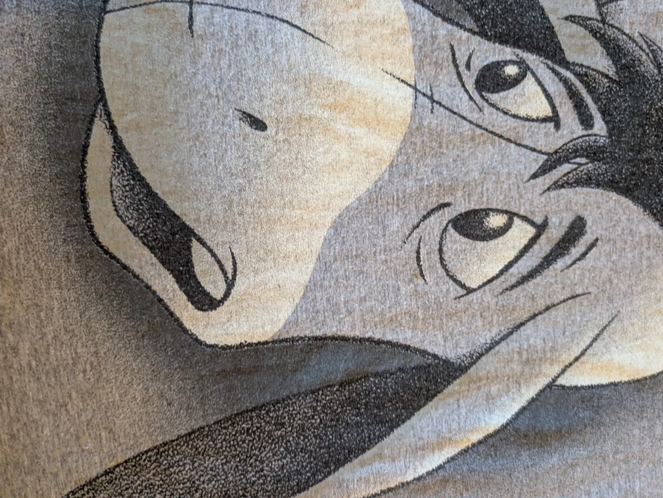 Camiseta Vintage Años 90 Disney Pooh Eeyore Big Face EE. UU. 23x26 XL ETIQUETA ROJA Mickey INC Foto 3 de 4