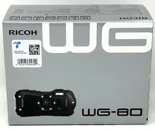 Ricoh WG-80 Waterproof Digital Camera Kit - Black