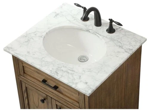 Elegant Lighting VF15024WH Americana 24" - Wood - Picture 7 of 12