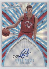 2016-17 Panini Revolution Rookie Auto Futura 20/25 Jakob Poeltl #8 Auto 3d3