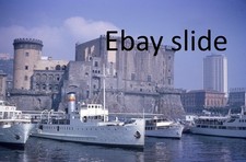 Orig 1962 35mm Kodachrome slide - Naples, Italy harbor scene