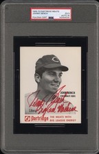 1968-70 Partridge Johnny Bench PSA 5 Auto 10 BRM Inscription Pop 1 Rookie