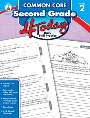 Common Core Second Grade 4 Today : Daily Skill Practice Paperback
