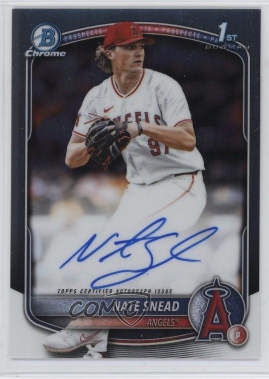 2025 Bowman Draft Chrome Prospect Auto Nate Snead #CPA-NSN Auto v8j