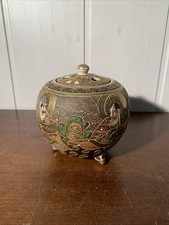 Ancien Satsuma Collection Japon Art Asiatique Brûlé Parfum Ceramique