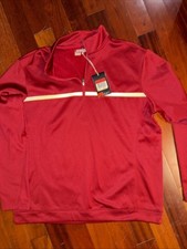 Nike Golf Tour Performance Therma Fit Quarter Zip Pullover Men' L Red Therma-Fit