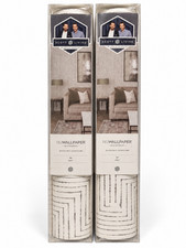 Scott Living NuWallpaper Ink Grey Peel and Stick Wallpaper 2 Rolls 20.5" x 18'