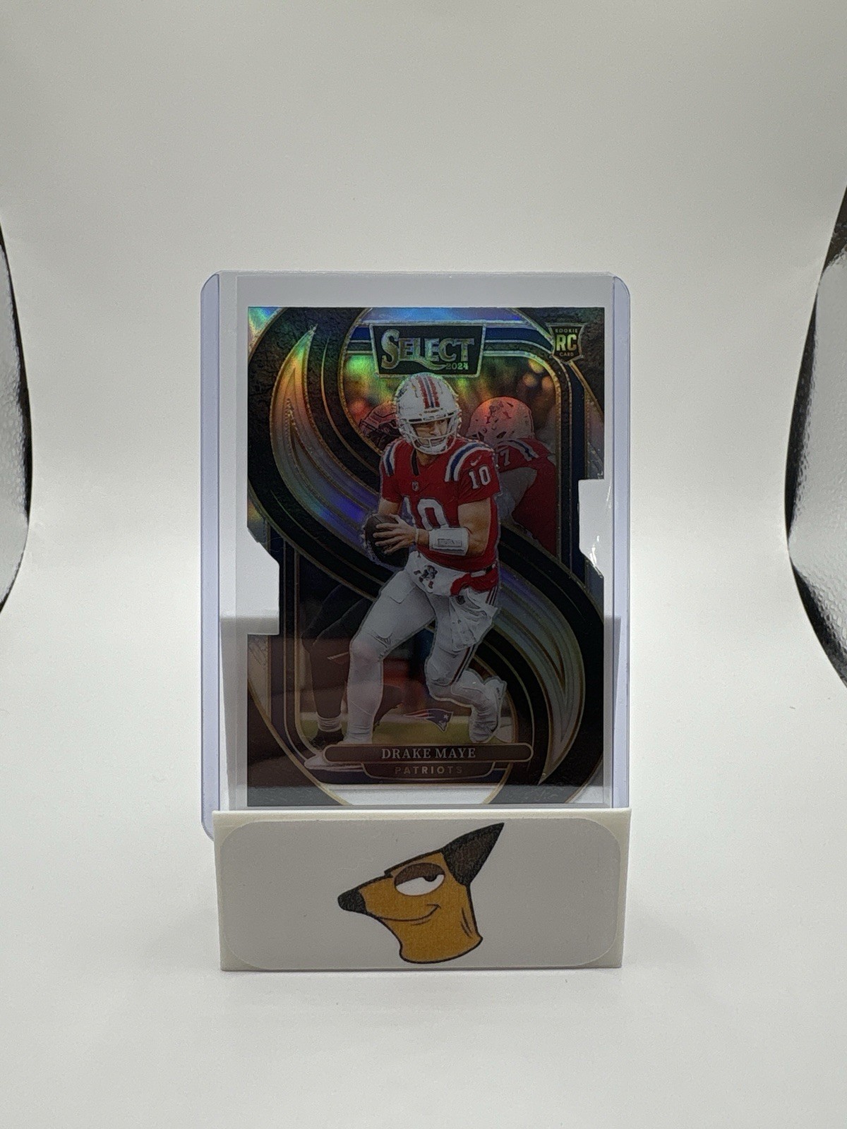 2024 Panini Select - Premier Level Drake Maye #113 Silver Prizm Die-Cut (RC)