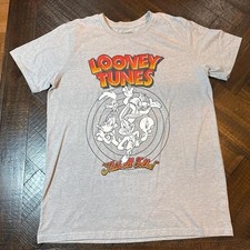 Looney Tunes Vintage Style Tee L Bugs Bunny 90s Cartoon Shirt