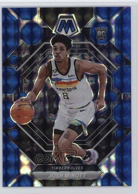 2022-23 Panini Mosaic Rookies Blue Prizm 165/199 Josh Minott #237 Rookie RC 0dz