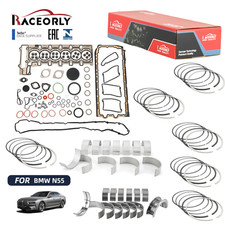 RACEORLY Engine Rebuild Gasket PistonRing STD Set For BMW 135i 335 X5 3.0 L6 N55
