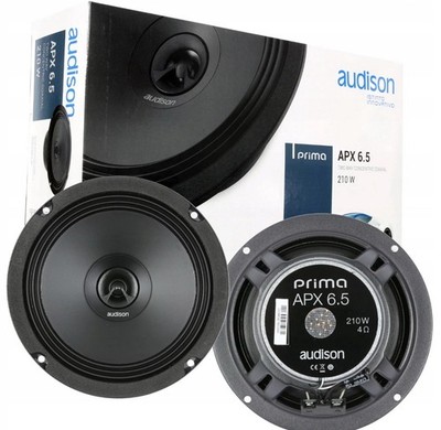 NEW PAIR Audison APX 6.5 Mid Range Woofer 210w Original FREE WORLDWIDE SHIPPING!