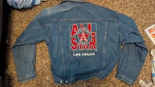 1995 ALL STAR CAFE LAS VEGAS DENIM BUTTON-UP JACKET SZ. LARGE PLANET HOLLYWOOD