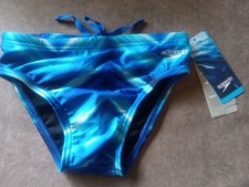 28" Speedo Pro LT Youth Teen Swim Suit Tie String Bikini Briefs Blue