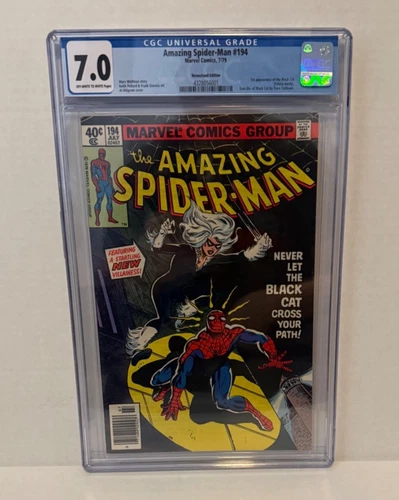 The Amazing Spider-Man #194 - Newsstand Cover - 1st Black Cat - CGC 7.0