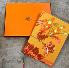HERMES Notebook stationery Silk Note Orange NEW