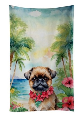 Brussels Griffon Luau Kitchen Towel Dish Cloths Guest Hand Towel Decorative