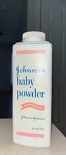 Vintage Johnson's Baby Powder Embossed Back Talc Square 14oz