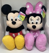 Disney Mickey Mouse Minnie Mouse 19" XL Plush Stuffed Toy Set