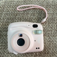 Fujifilm Instax Mini 11 Blush Pink TESTED WORKS Instant Camera EUC