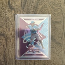 2025 Panini Crusade - Starlyn Caba - Purple/Teal Refractor /99 (Marlins) 