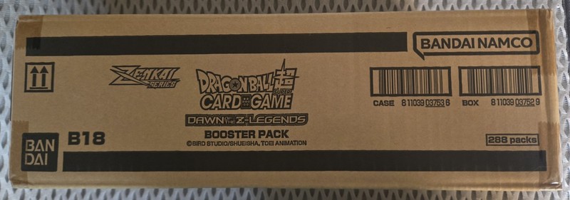 Dragon Ball Super Dawn of the Z-Legends x12 Booster Box Sealed Case B18 
