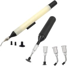 Black Vacuum Sucking Pen Tool With 3 Suction Heads For Ic Smd Components