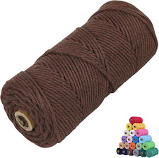 Natural Macrame Cord 3Mm X 109Yards Colored Macrame Cord 2Mm/3Mm/4Mm/5Mm/6Mm