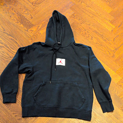 Jordan Air Jordan Hoodie Schwarz Jugendliche Gr. M Fleece Kapuze Känguru Logo
