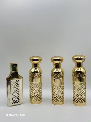 #XQ Konvolut 4 goldene Guerlain Flaschen Deko Objekte Sammlung Vintage Luxus