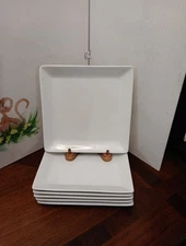 Pottery Barn Great White  Square 8 5/8"” Salad Plates Set of 6