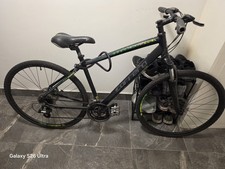 Carrera Crossfire Hybrid Bike 700C Medium Black/Green, Mech Disc, Front Sus