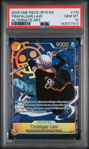 Trafalgar Law (119) (Parallel) OP10-119 Alt Art Psa 10
