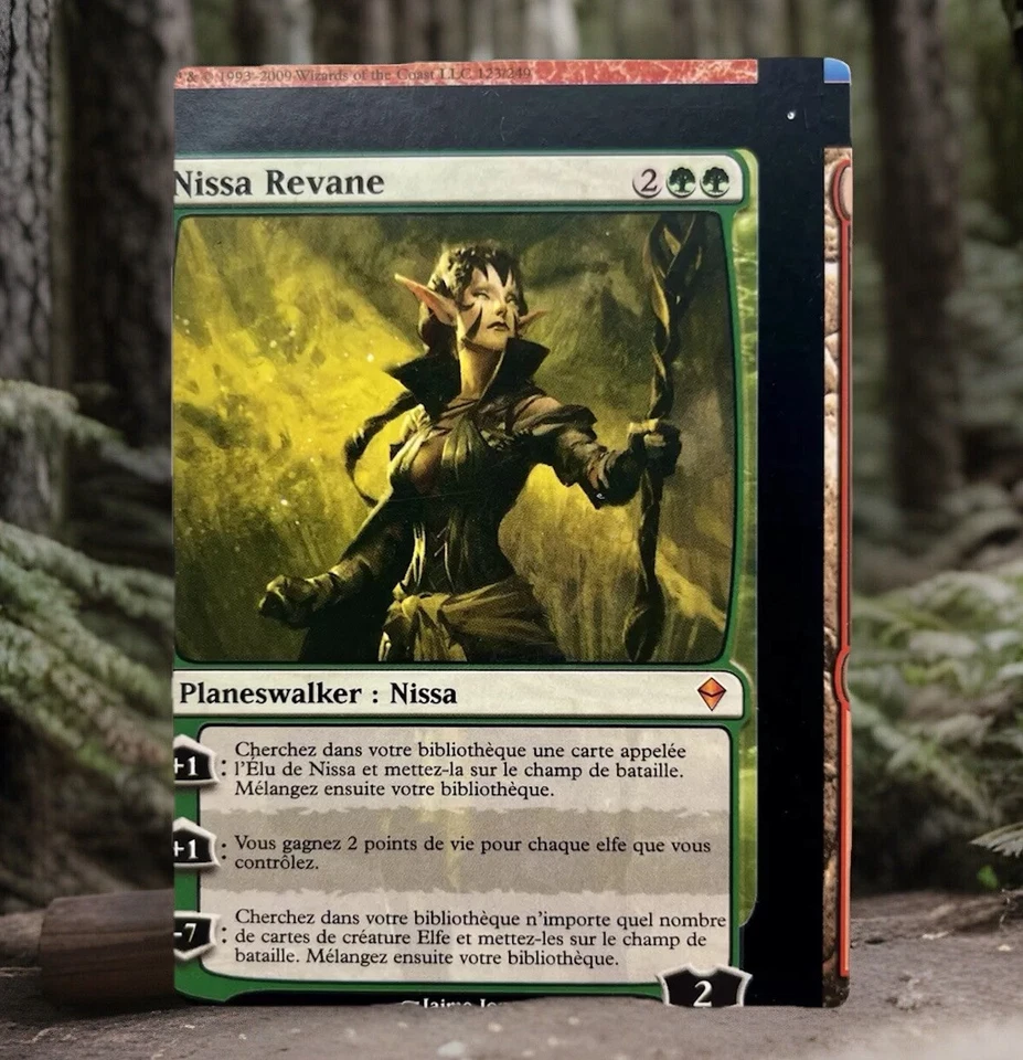 **Nissa Revane Miscut** French Zendikar Magic The Gathering Misaligned MTG - Image 3 of 4