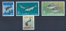1967 Thailand, SG # 557-560 Fish, 4 MNH Values**