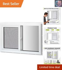 Vinyl Basement Window, 32 x 22 Slider Window ...
