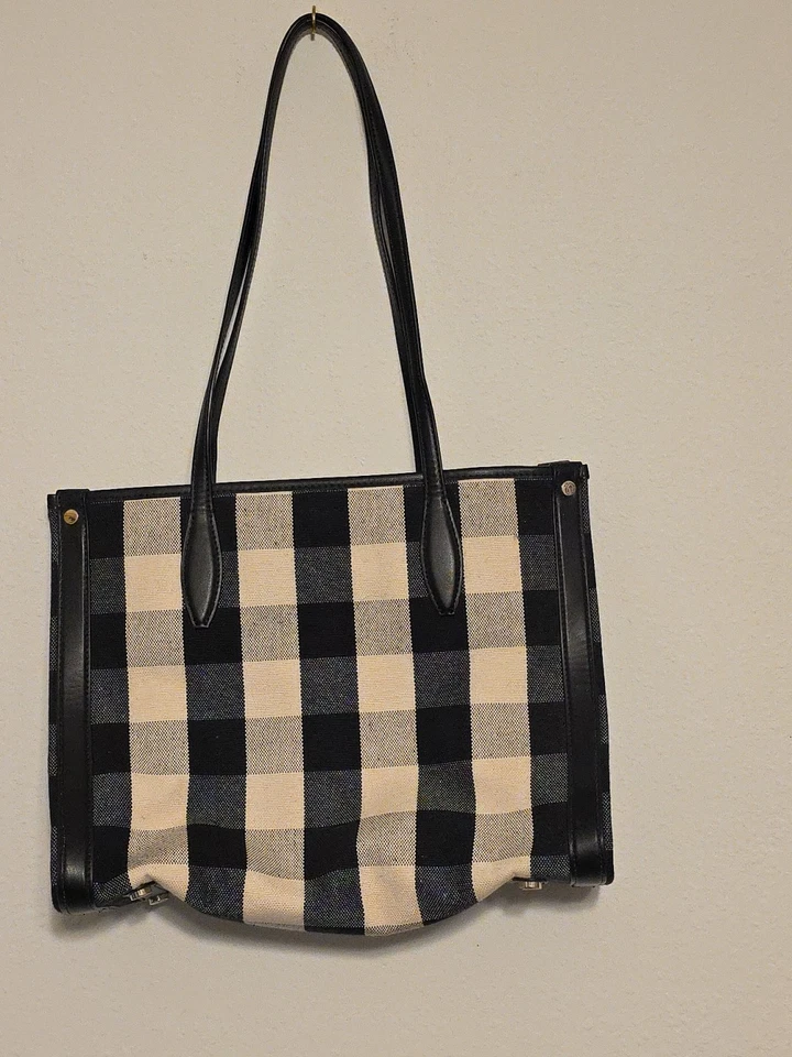 Bolso de Mano Kate Spade Market Gingham Mediano Ver Descripción Foto 3 de 4