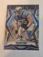 2025 Panini Phoenix #82 Braden Fiske Silver Lazer Prizm