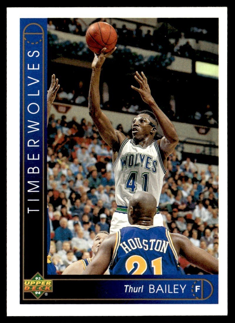 1993-94 Upper Deck Thurl Bailey Minnesota Timberwolves #75