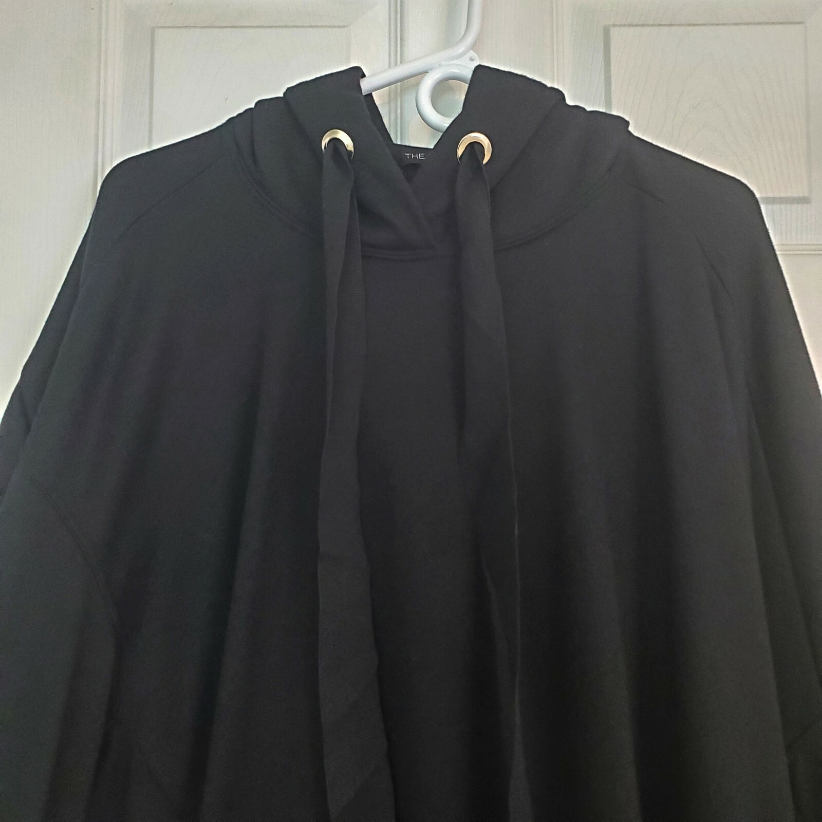 Felpa con cappuccio oversize fila anteriore donna taglia L nuova nera