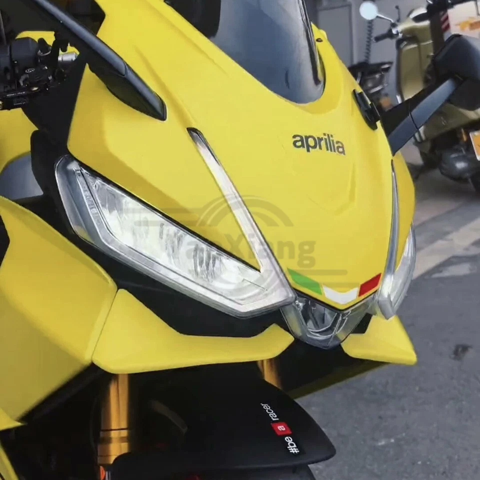 Cubierta de ala de viento de labio delantero cono carenado winglets para Aprilia RS660 amarillo Foto 2 de 4