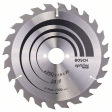 3165140194129 PIA TARCZOWA-H OPTILINE WOOD 200*2,8*30/Z24 BOSCH