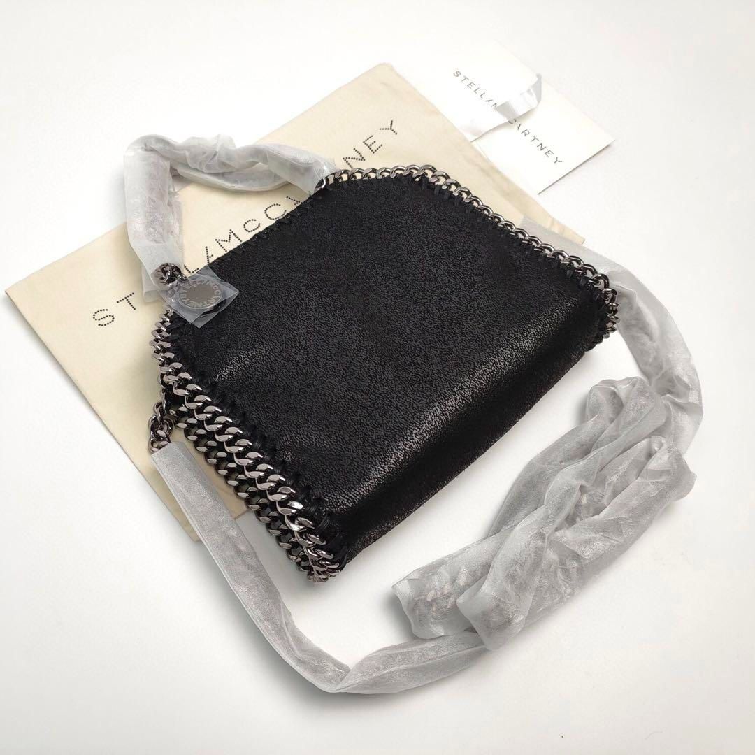 STELLA MCCARTNEY FALABELLA Chain Black Mini Tiny Tote Bag