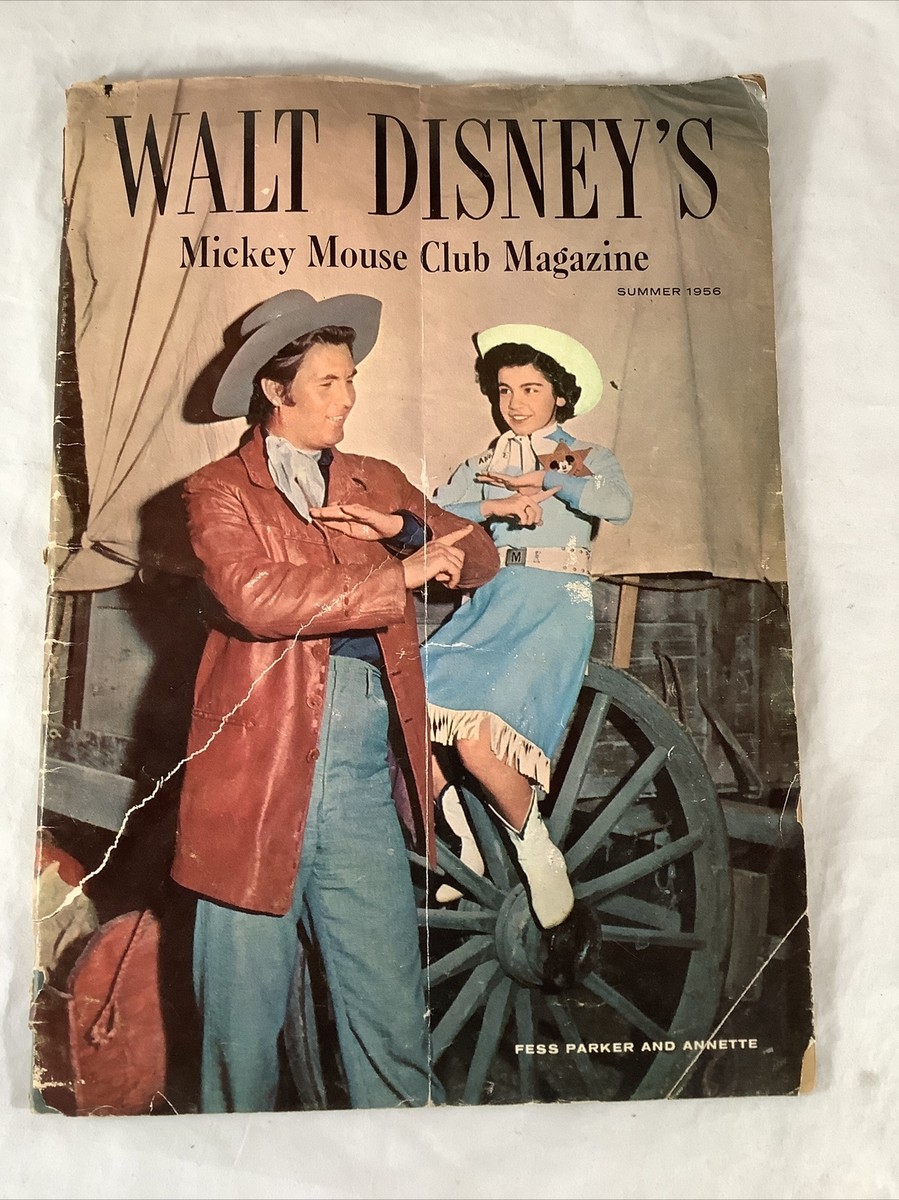Vintage Walt Disney's Mickey Mouse Club Magazine Summer 1956