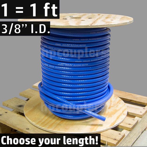 3/8" ID FlexFab 5526 tuyau chauffant silicone bleu 10 mm 350F liquide de refroidissement de radiateur 0,38" - Photo 1/5