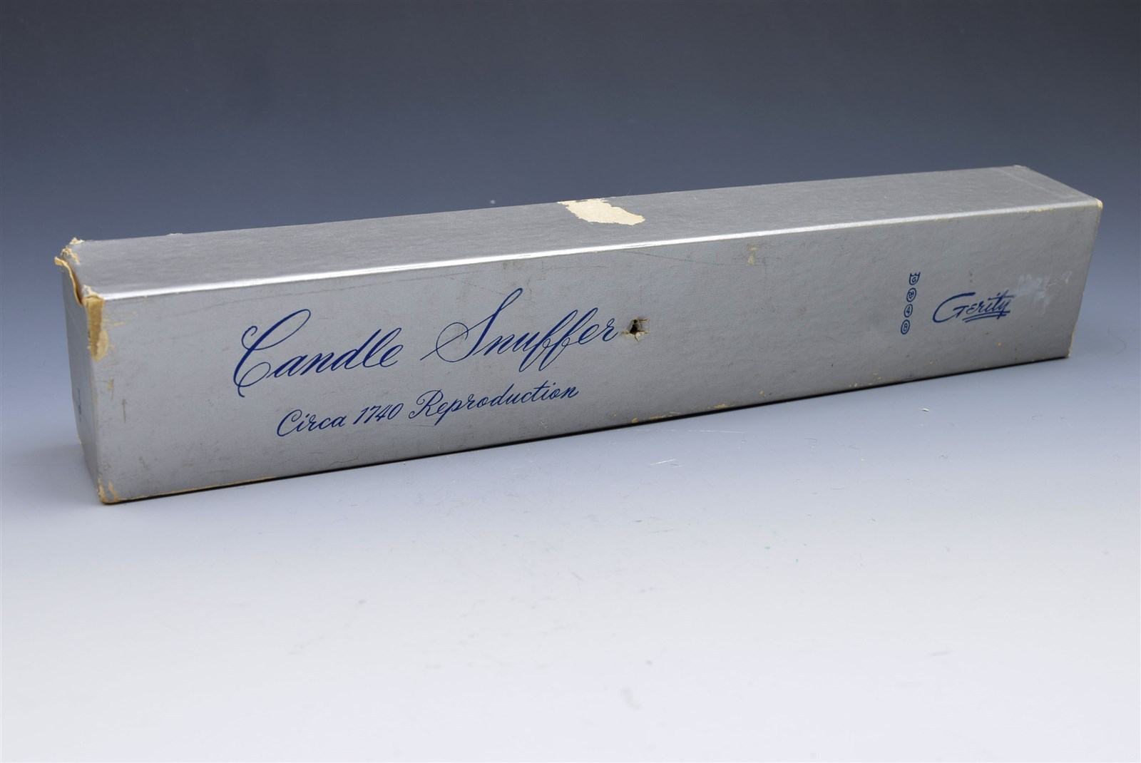 Gerity Silver Plate The Cavalier Helmet Candle Snuffer W/ Box 1740