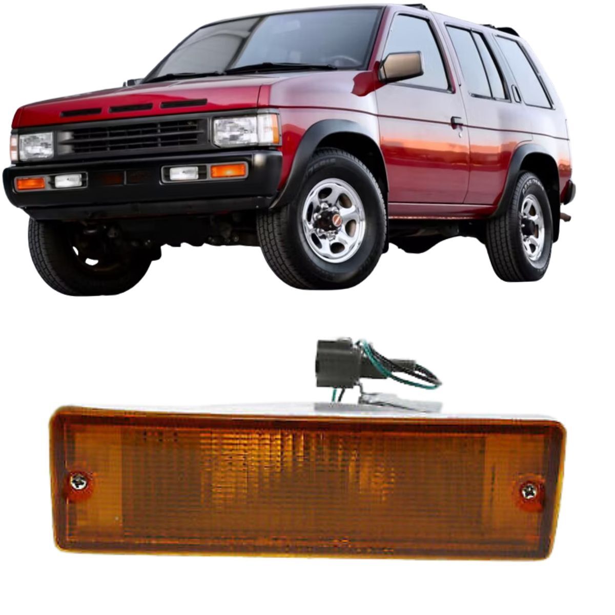 1995 〜 1996　Lightning　ライトニング　ビンテージ SMOKE Lens Turn Signal + Side Marker COMBI Lights For 90-96