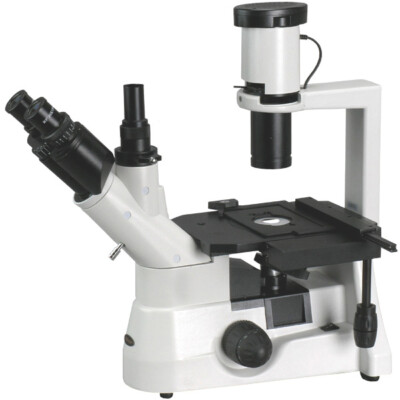 AmScope 40X-800X Long Distance Plan Optical Biological Inverted Microscope
