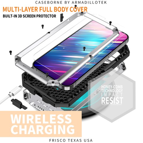 For iPhone 16 15 14 13Pro Max Case Shockproof Aluminum Gorilla Glass Metal Cover - Picture 28 of 46